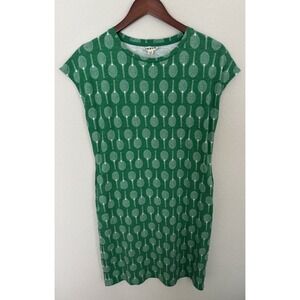 Boden Imo Cotton Short Dress Rich Emerald Tennis Size 6 Long Preppy Casual